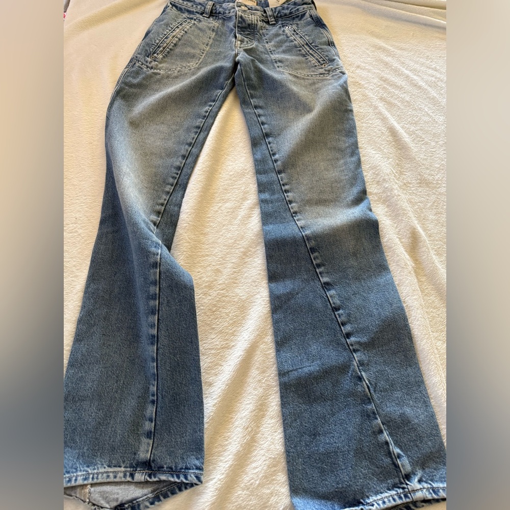 We The Free Blue Boot Cut Jeans
